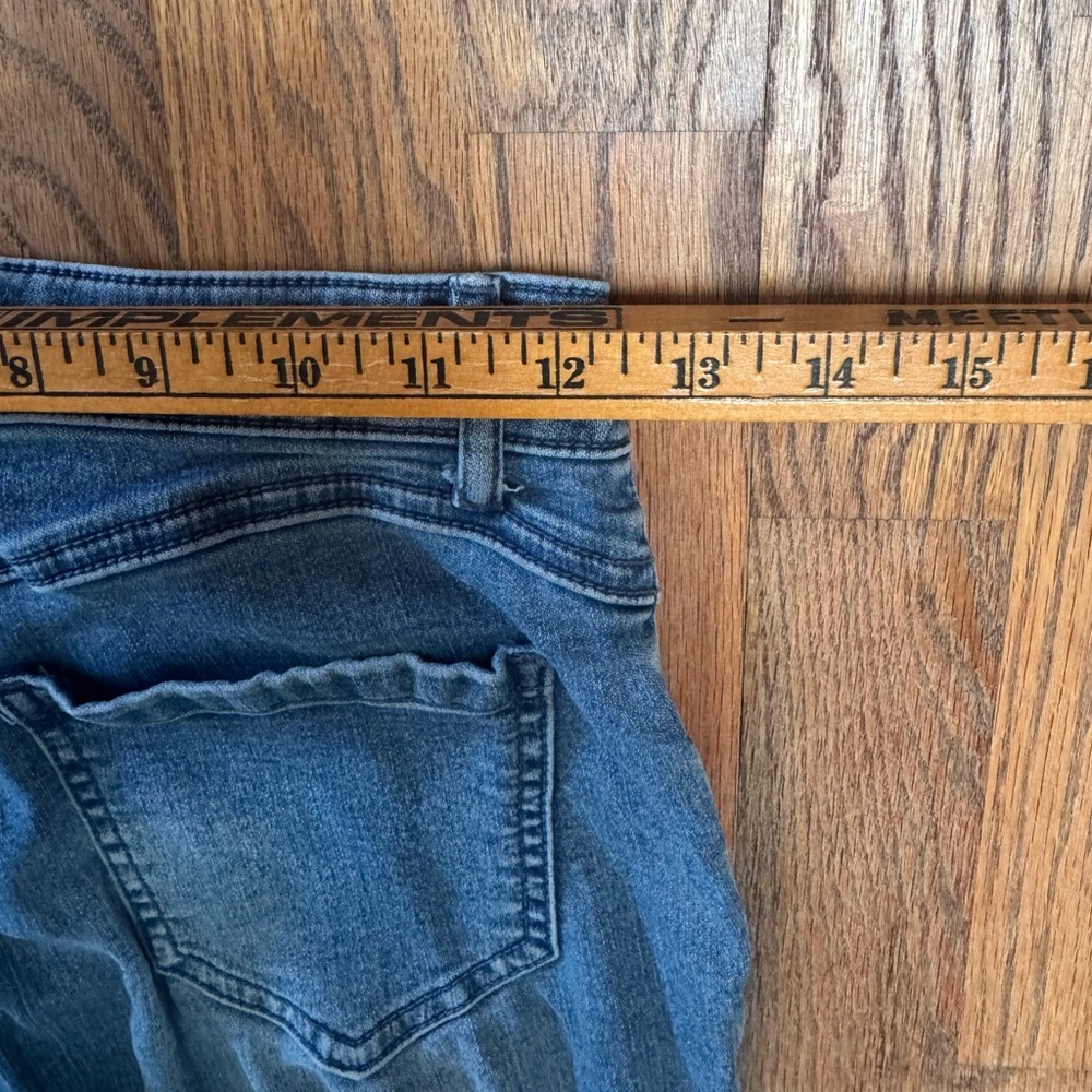 Guess Jeans Womens Medium Blue High Rise Skinny Ankle Stretch Denim Tapered Cuff - Picture 10 of 13